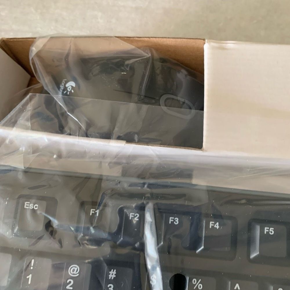 Logitech Desktop MK120 Keyboard & Mouse New-Open Box - Picture 3 of 5